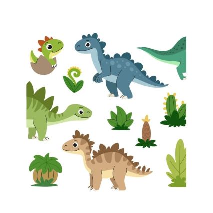 Dětský lustr KIDS ROOM 1xE27/60W/230V pr. 40 cm dinosaurus