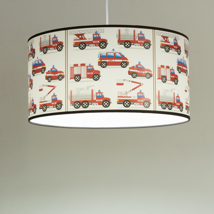 Dětský lustr KIDS ROOM 1xE27/60W/230V pr. 40 cm hasiči