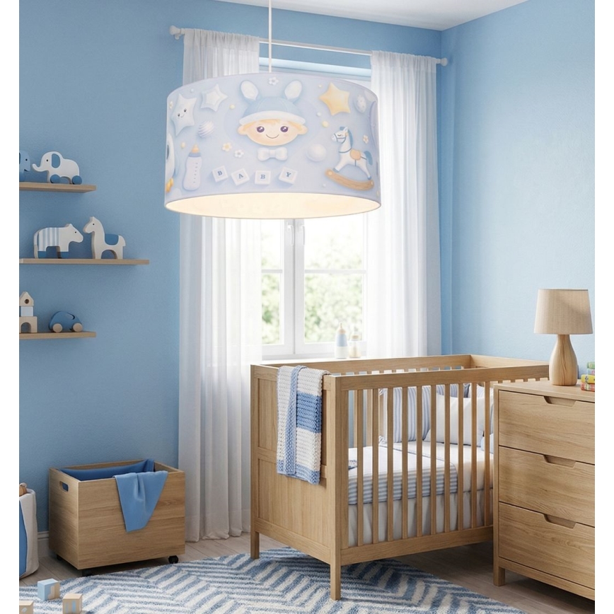 Dětský lustr KIDS ROOM 1xE27/60W/230V pr. 40 cm kosmonaut