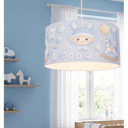 Dětský lustr KIDS ROOM 1xE27/60W/230V pr. 40 cm kosmonaut