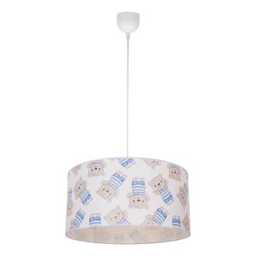 Dětský lustr KIDS ROOM 1xE27/60W/230V pr. 40 cm medvídek