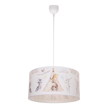 Dětský lustr KIDS ROOM 1xE27/60W/230V pr. 40 cm zvířátka