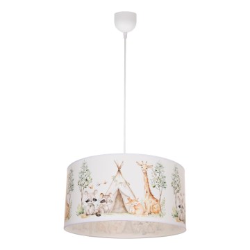 Dětský lustr KIDS ROOM 1xE27/60W/230V pr. 40 cm zvířátka