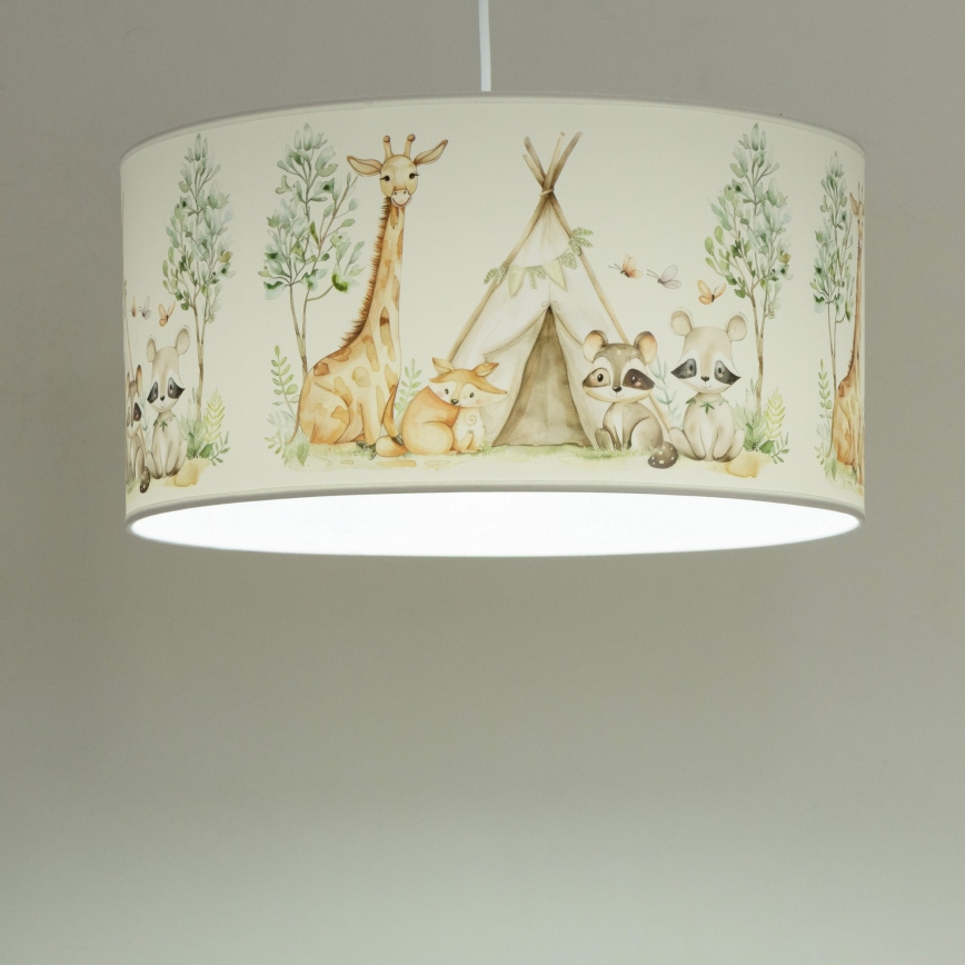 Dětský lustr KIDS ROOM 1xE27/60W/230V pr. 40 cm zvířátka