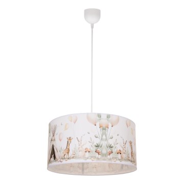 Dětský lustr KIDS ROOM 1xE27/60W/230V pr. 40 cm zvířátka