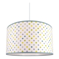 Dětský lustr na lanku DOTS GREEN 1xE27/60W/230V