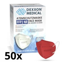 DEXXON MEDICAL Respirátor FFP2 NR Red 50ks