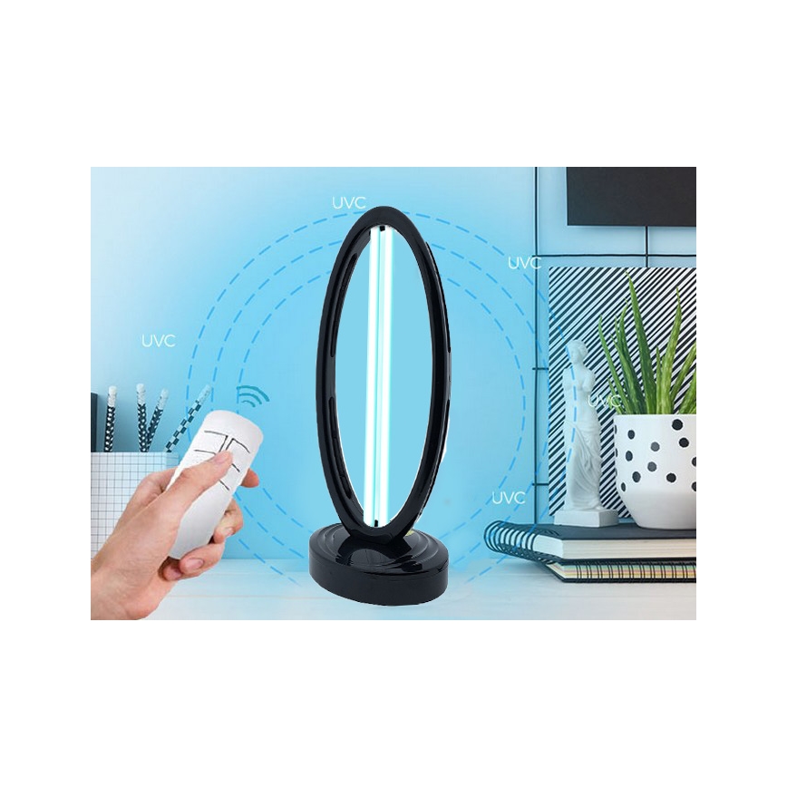 Dezinfekční germicidní lampa s ozonem UVC/38W/230 + DO černá