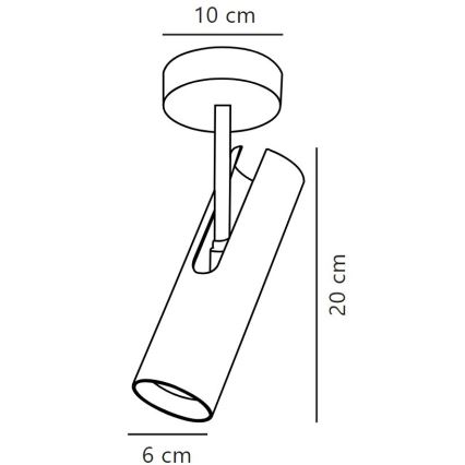 DFTP by Nordlux - Bodové svítidlo MIB 1xGU10/8W/230V černá