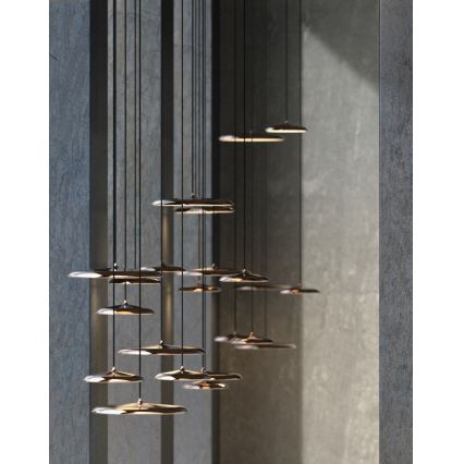 DFTP by Nordlux - LED Stmívatelný lustr na lanku ARTIST LED/14W/230V pr. 25 cm měděná