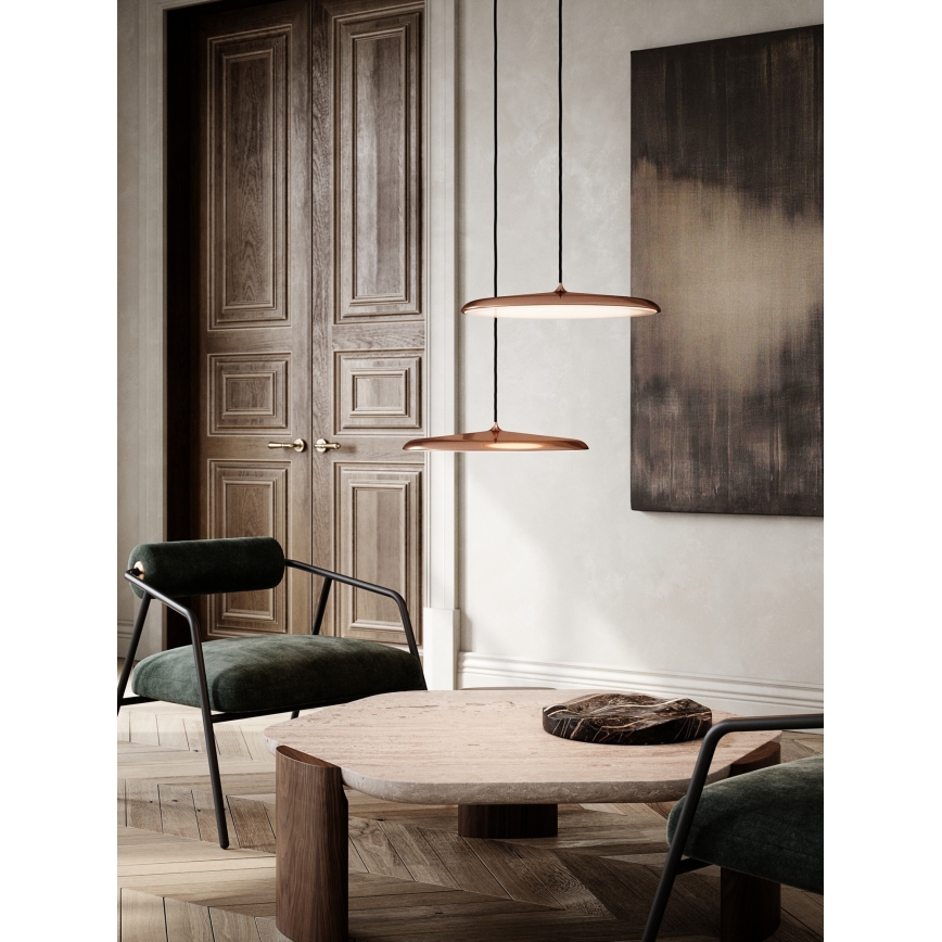 DFTP by Nordlux - LED Stmívatelný lustr na lanku ARTIST LED/24W/230V pr. 40 cm měděná