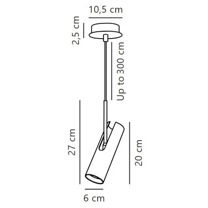 DFTP by Nordlux - Lustr na lanku MIB 1xGU10/8W/230V bílá