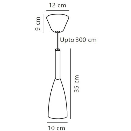 DFTP by Nordlux - Lustr na lanku PURE 1xE27/40W/230V pr. 10 cm černá/ořech