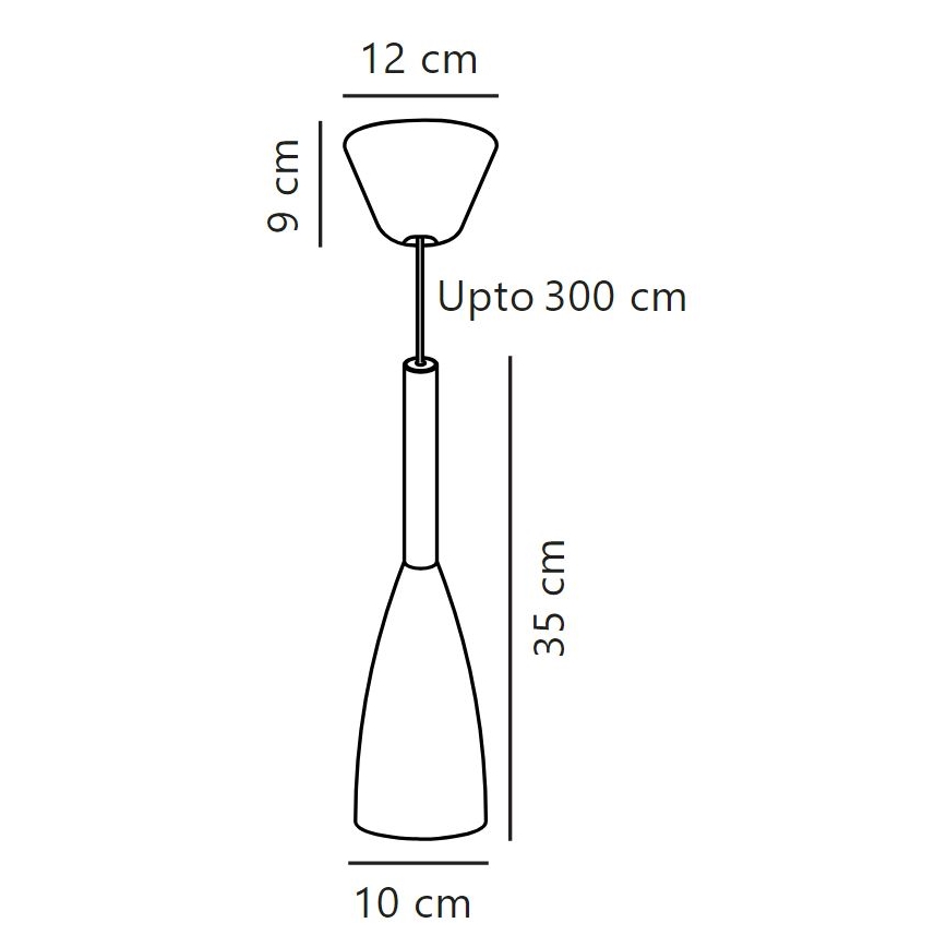 DFTP by Nordlux - Lustr na lanku PURE 1xE27/40W/230V pr. 10 cm černá/ořech