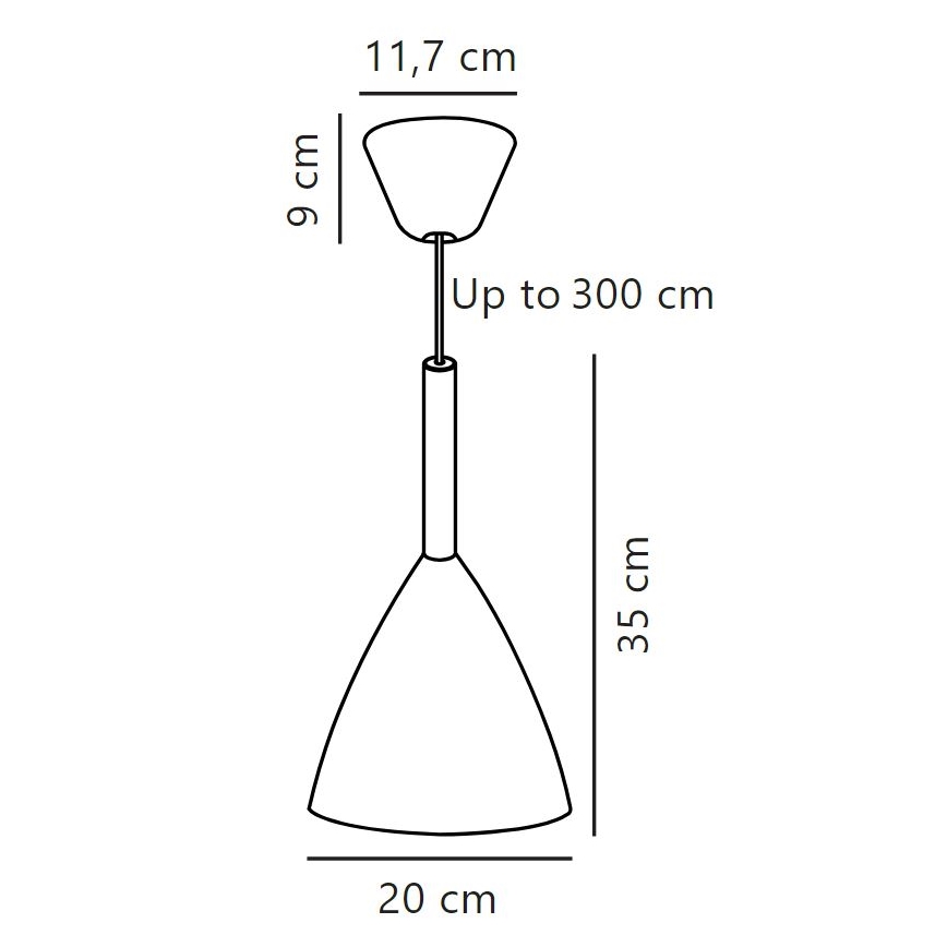 DFTP by Nordlux - Lustr na lanku PURE 1xE27/40W/230V pr. 20 cm bílá/jasan