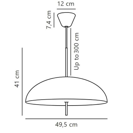 DFTP by Nordlux - Lustr na lanku VERSALE 2xE27/15W/230V hnědá