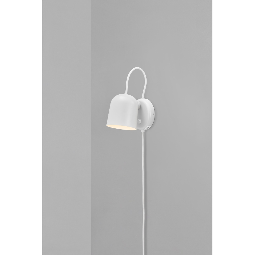 DFTP by Nordlux - Nástěnné bodové svítidlo s USB portem ANGLE 1xGU10/25W/230V bílá