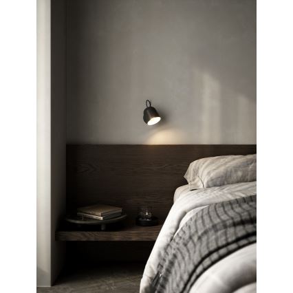 DFTP by Nordlux - Nástěnné bodové svítidlo s USB portem ANGLE 1xGU10/25W/230V černá