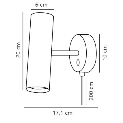 DFTP by Nordlux - Nástěnné bodové svítidlo MIB 1xGU10/8W/230V černá