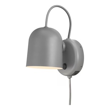DFTP by Nordlux - Nástěnné bodové svítidlo s USB portem ANGLE 1xGU10/25W/230V šedá