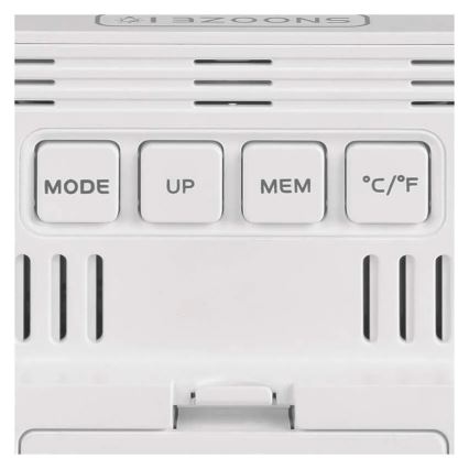 Digitálmí teploměr s vlhkoměrem 1xAA bílá