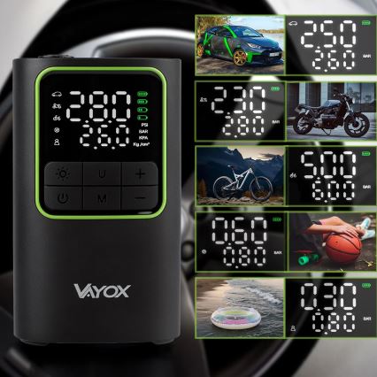 Digitální kapesní kompresor 5V 4000 mAh černá