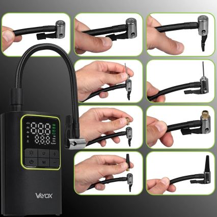 Digitální kapesní kompresor 5V 4000 mAh černá