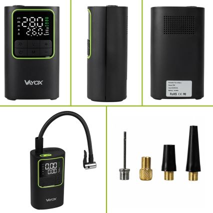 Digitální kapesní kompresor 5V 4000 mAh černá