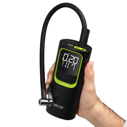 Digitální kapesní kompresor 5V 8000 mAh černá