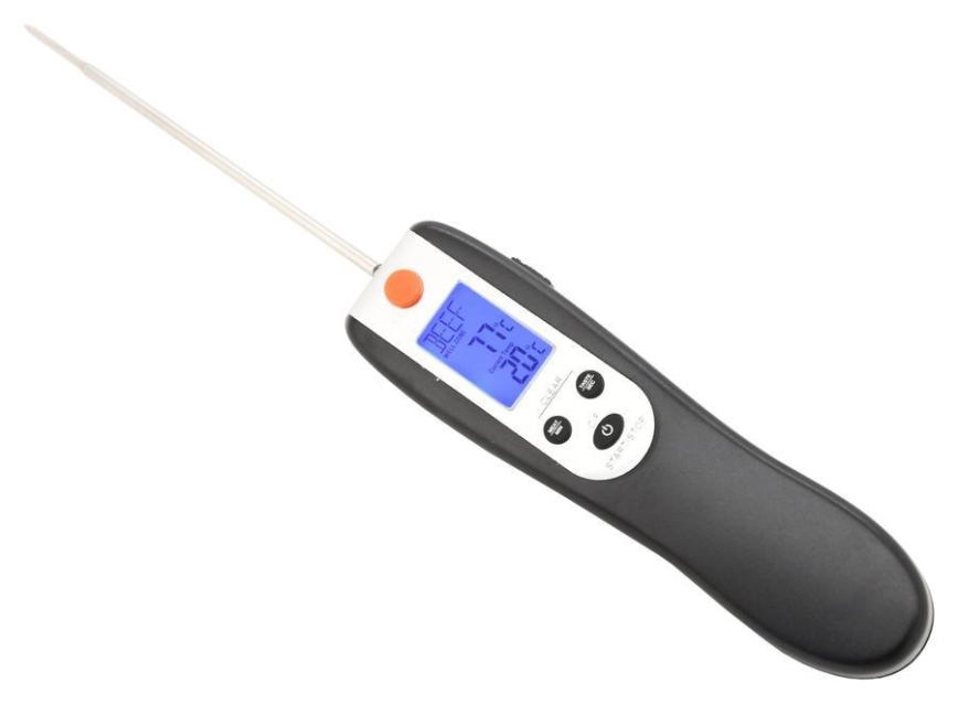 Digitální teploměr na maso skládací 0-300°C 2xAAA