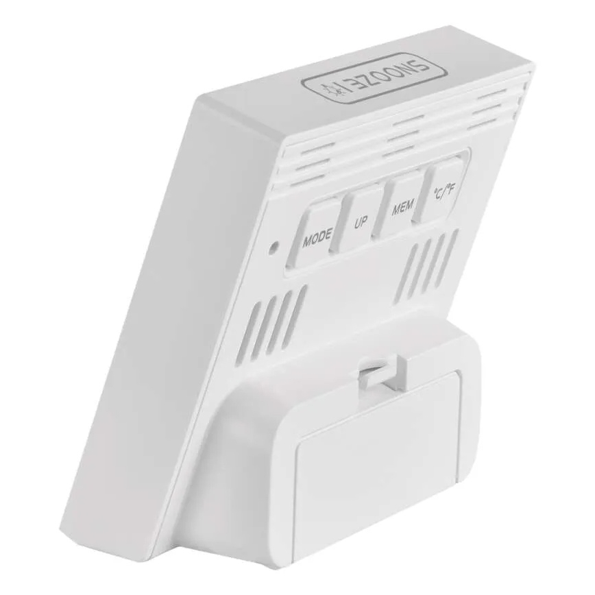 Digitální teploměr s vlhkoměrem 1xAA bílá