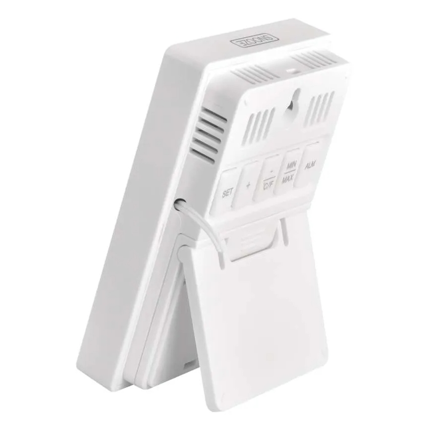 Digitální teploměr s vlhkoměrem 2xAAA bílá