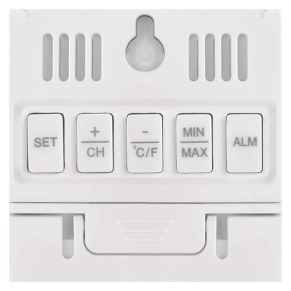 Digitální teploměr s vlhkoměrem 2xAAA bílá