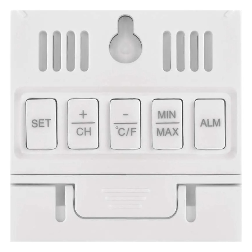 Digitální teploměr s vlhkoměrem 2xAAA bílá