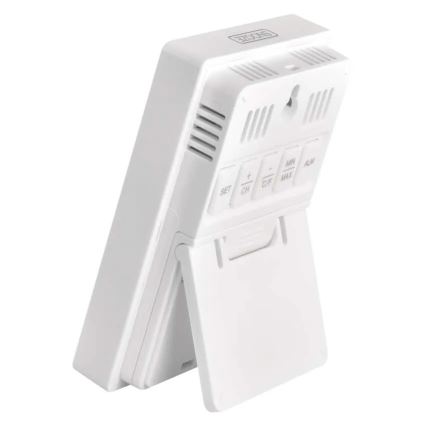 Digitální teploměr s vlhkoměrem 2xAAA bílá