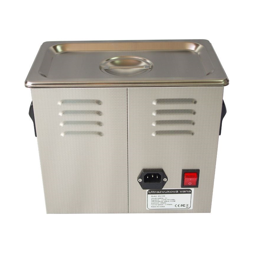 Digitální ultrazvuková čistička 120W/230V 3 l