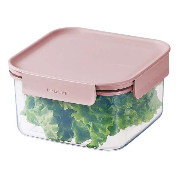 Dóza na potraviny CLASSIC PLUS 1,25 l růžová/čirá