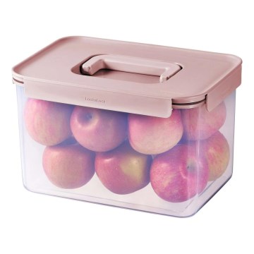 Dóza na potraviny CLASSIC PLUS 6 l růžová/čirá