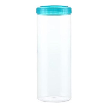 Dóza na potraviny INTERLOCK 1,6 l tyrkysová/čirá