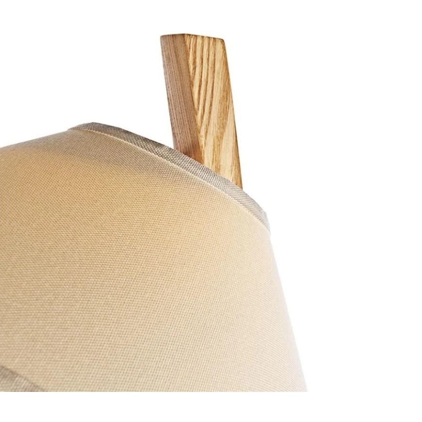 Dřevěná stojací lampa 1xE27/60W/230V masiv/jasan