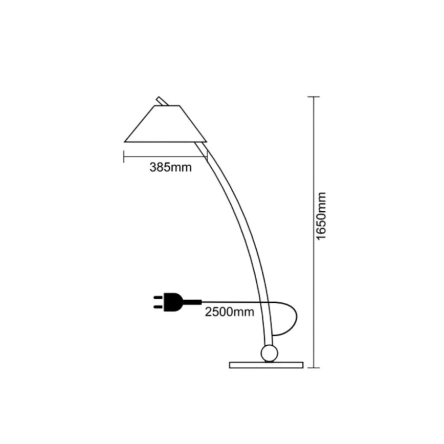 Dřevěná stojací lampa 1xE27/60W/230V masiv/jasan