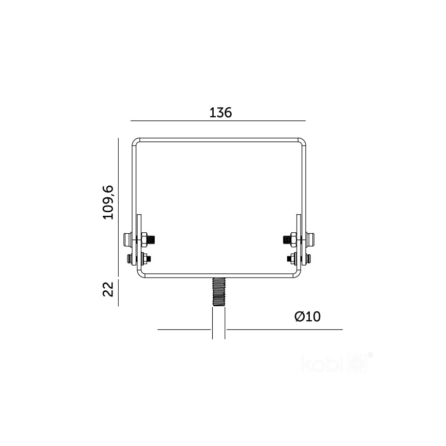 Držák pro průmyslové svítidlo HIGHBAY černá