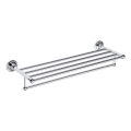 Držák ručníků 66,5x12 cm stříbrná