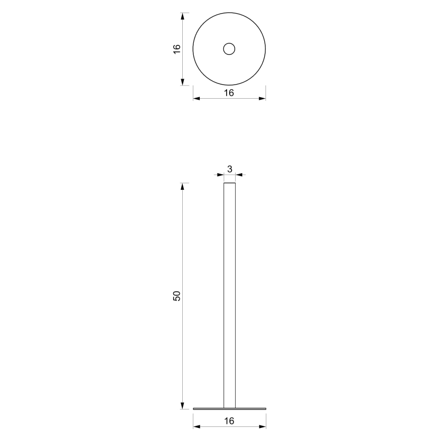 Držák toaletního papíru 51 cm černá