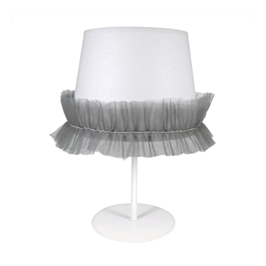 Duolla - Dětská stolní lampa BALLET 1xE14/40W/230V pr. 20 cm šedá