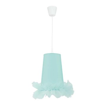 Duolla - Dětský lustr na lanku BALLET 1xE27/40W/230V pr. 21 cm modrá