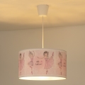 Duolla - Dětský lustr na lanku PRINT M 1xE27/40W/230V pr. 35 cm baletky