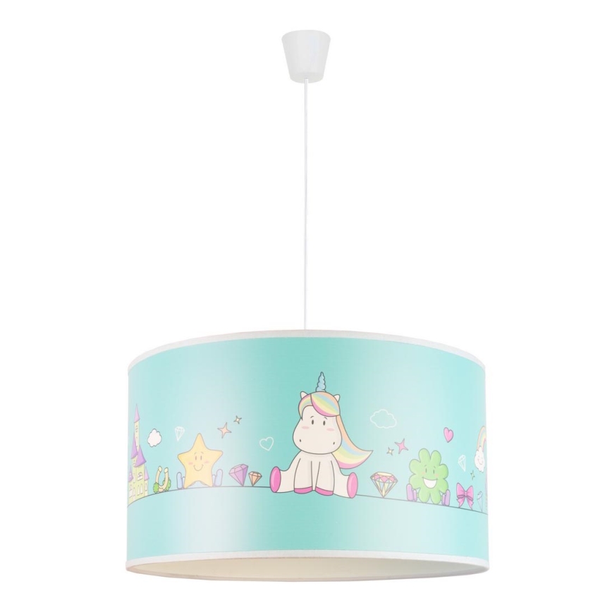Duolla - Dětský lustr na lanku UNICORN 1xE27/15W/230V pr. 35 cm