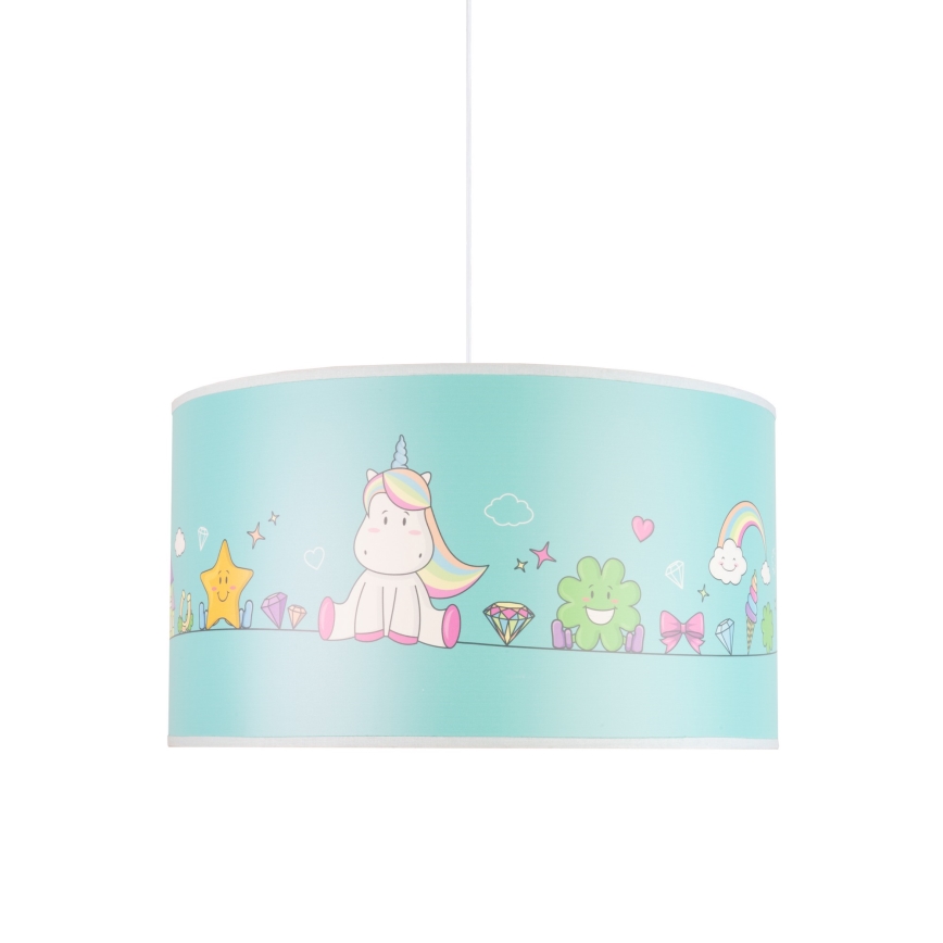 Duolla - Dětský lustr na lanku UNICORN 1xE27/15W/230V pr. 35 cm