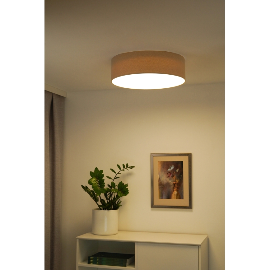 Duolla - LED Stropní svítidlo CORTINA LED/26W/230V pr. 30 cm 4000K béžová